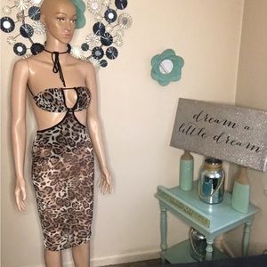 Sexy dress leopard